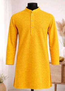 Men's Yellow Kurta available in all sizes