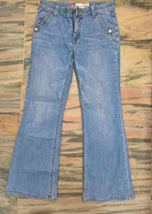 Trendy Y2K Bootcut Denim Jeans