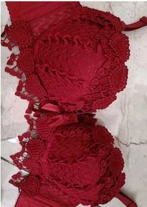 Women's Honeymoon Hot Lacy Red Bra &amp; Panty Set