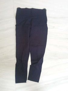 Elegant Navy Blue Slim Fit Pants