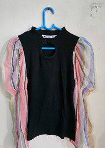 Stylish Kurta with Colorful Sleeves