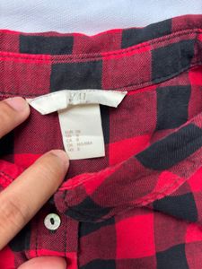 Red &amp; Black Checkered Shirt