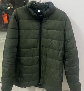 Olive Green Puffer Jacket