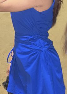 Electric Blue Cut-Out Detail Dress