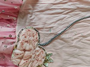 Cute Pink Heart Dress with Sparkle Skirt