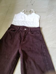 Brown Flare Pants