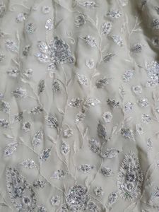 Y2k white sequined kurta Biba