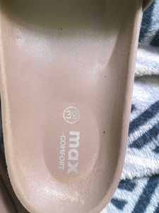 Stylish Beige Slides with Gold Buckles