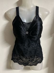 Elegant Black Lace Camisole Top