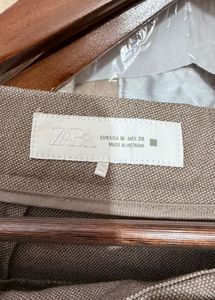 Classic Beige Tailored Trousers