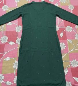 Elegant Embellished Green Kurta