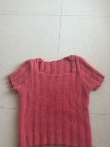 Cozy Fuzzy Square Neck Top