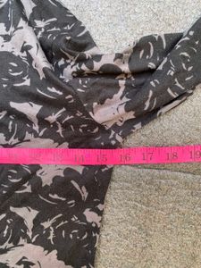 Floral Print Turtleneck Top