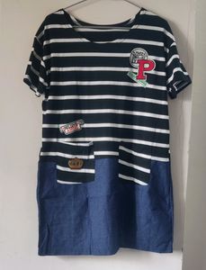 Everyday casual Tshirt dress with patches 😍