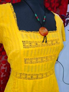 Sunny Yellow A-Line Dress