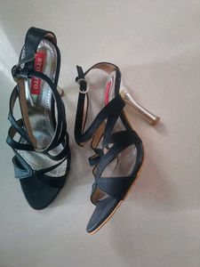 Stylish Black Strappy Heels