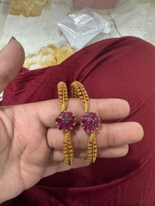 Beautiful Gold & Stone Bangles