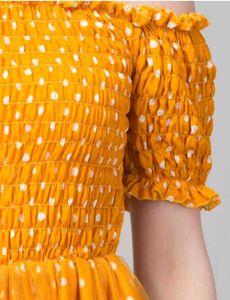 Chic Off-Shoulder Polka Dot Dress