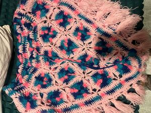 Handmade Crochet poncho for girl