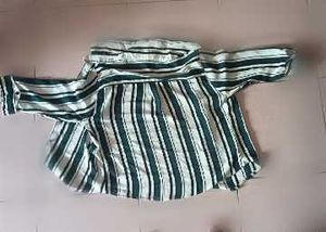 Pinstripe Pajama Top