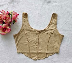 Shein : Ribbed Corset Tank Top