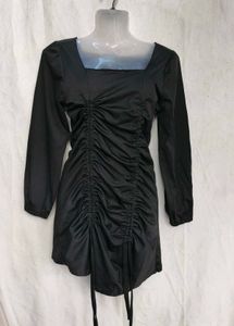 I. Chic Ruched Square Neck Mini Dress