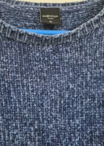 Blue Coloured Woolen Sweat Tshirt