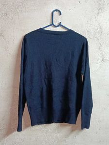 Classic Navy Blue Cardigan Sweater