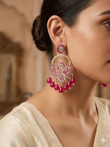 Stunning Pink Dangle Earrings