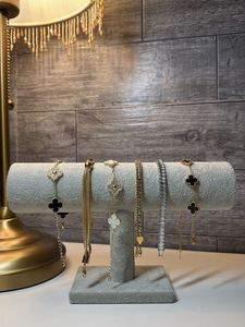 Grey Velvet Bangle/Jewelry Display Stand