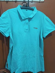 Blue FEIDA Polo Shirt - Size Large