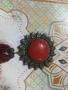 Beautiful Red Beaded Necklace
