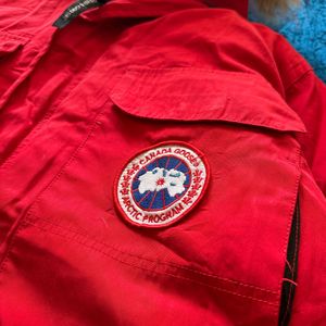 Canada Goose Red Down Puffer Jacket