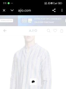 Scotch And Soda Branded Striped Blue Casual Shirt