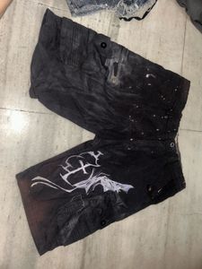 hand painted Jorts