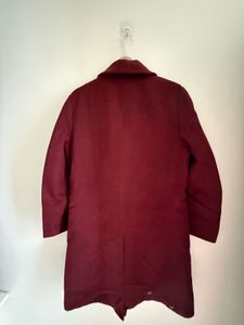 Chic Burgundy Blazer Coat