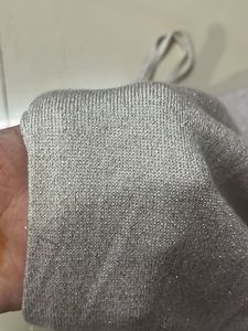 Sparkly Silver Spaghetti Strap Top