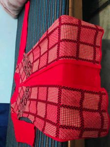 Stylish Red Kurta with Elegant Pattern