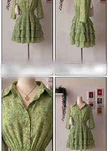 Chic Floral Print Tiered Mini Dress
