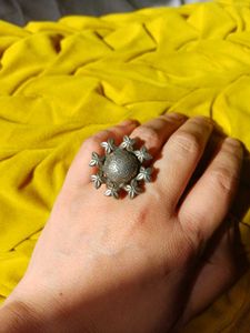 Brass silverlookalike  Ring