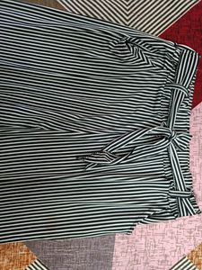 Black &amp; White Striped Palazzo Pants ✅