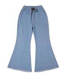 Pearl Embellished Flare Jeans