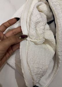 Chic White Twist Front Tube Top