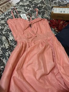Chic Pink Midi Dress