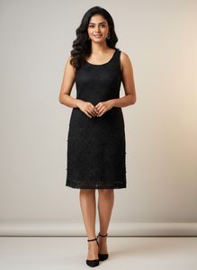 black lace party dress