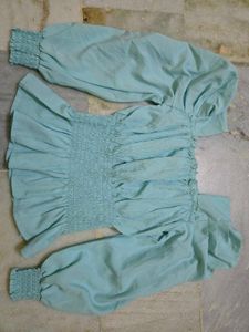 Chic Smocked Square Neck Top