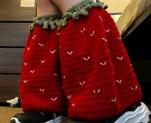 Strawberry Crochet Leg Warmers