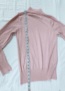 Global Republic Women Pink HighNeck SlimFit Skivvy