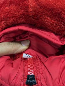 Red Sleeveless Puffer Vest