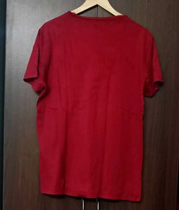 Classic Red Crew Neck T-Shirt